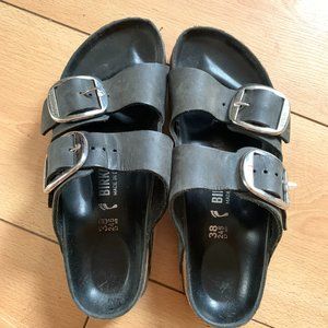 Birkenstock Big Buckle Leather Arizona Sandals